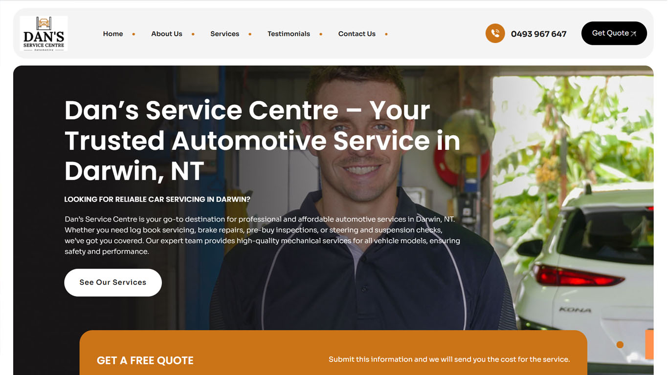 Auto Service Website